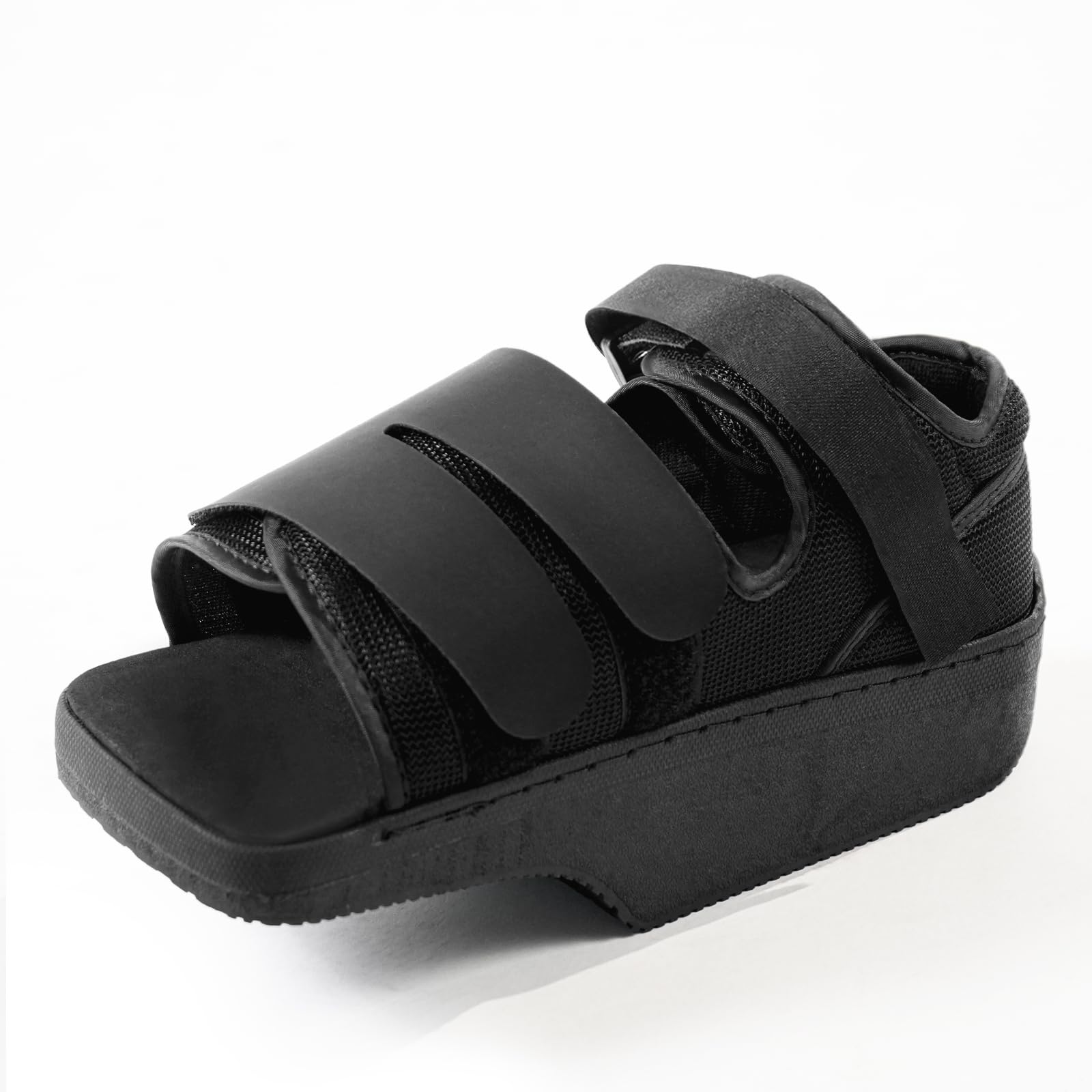 Estinko Zapato postoperatorio de descarga de antepié, zapato de cuña para postoperatorio, zapato de curación de cuña ortopédica, zapato de descarga sin rodamiento de peso para dedos rotos, juanetes,
