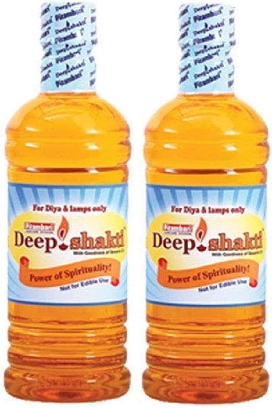 Pitambari Deepshakti Diya Oil, Deepam Oil for Puja with Lavender Fragrance, 450ml - Pack of 2