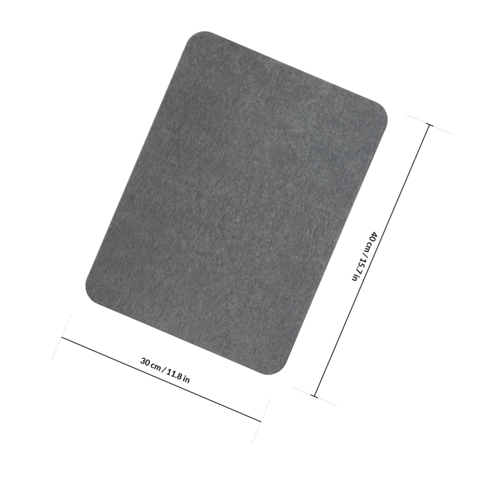 Tappeto in Terra di Diatomea Assorbente e Antiscivolo per Bagno e Cucina 40x30 Cm Asciugatura Rapida Materiale Naturale Quarzo