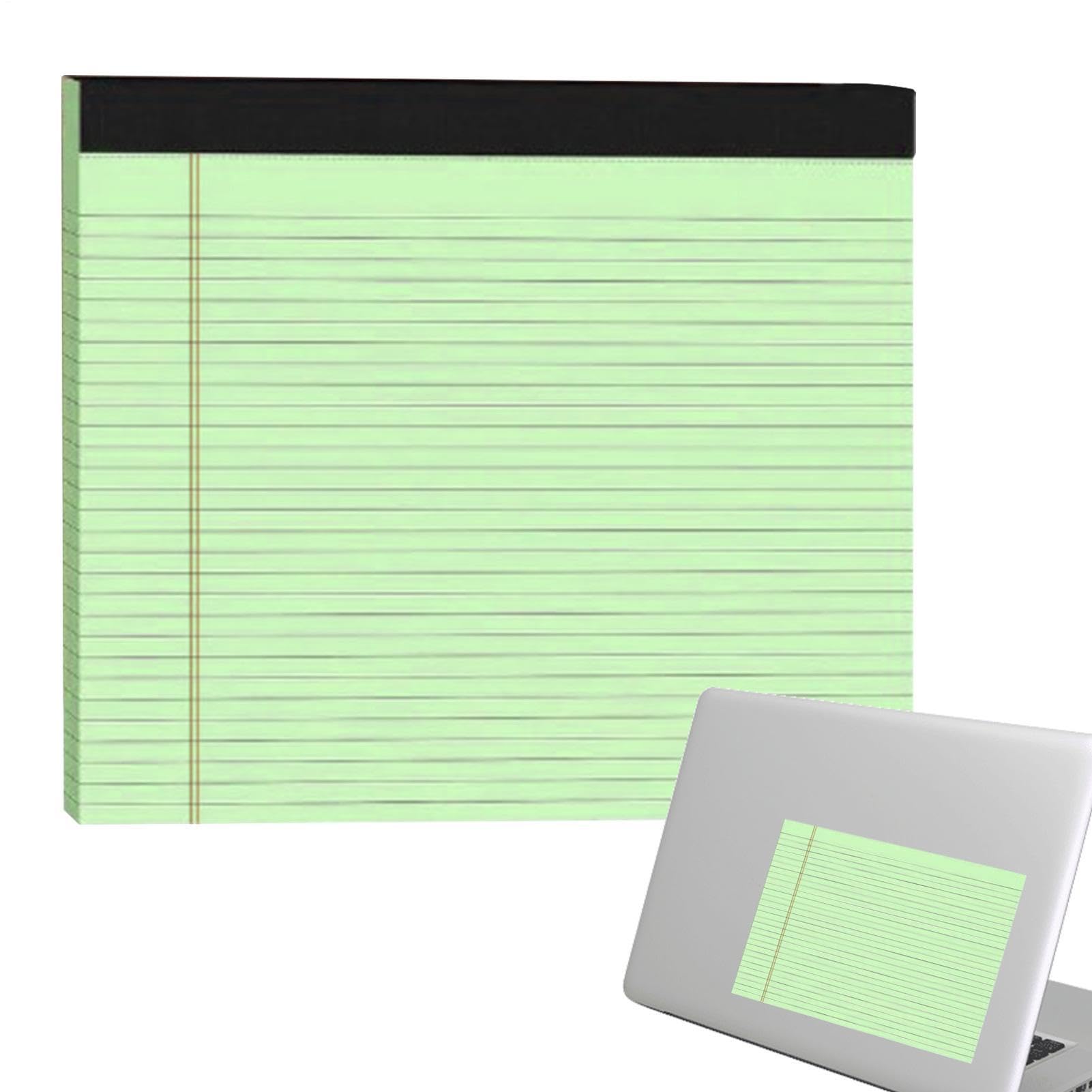 Wide Legal Pads, With Clean Tear Convenience, 24x27x5cm, Landscape Pink Purple Blue Green Yellow College Ruled Note Pad - Image 2