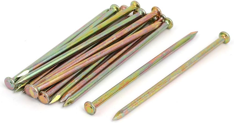 5mm Dia Fastener 130mm Length Zinc Alloy Concrete Cement Wood Sliding Nail 15pcs Model:21as540qo178