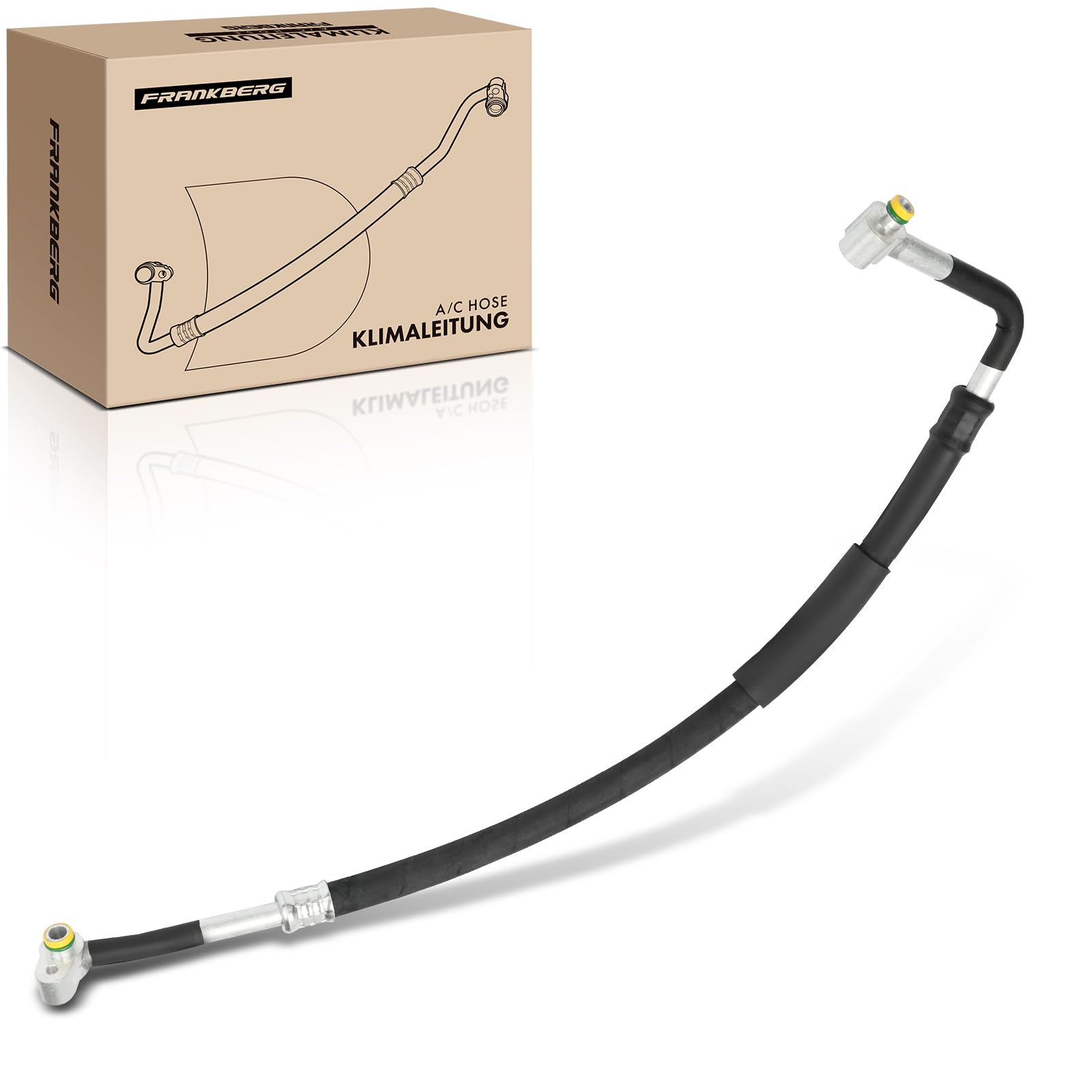Frankberg Klimaleitung Klimaschlauch Kompatibel mit A4 800 1.9L 2000-2004 A4 8EC 1.9L 2004-2008 A4 Avant 800000 1.9L 2001-2004 A4 Avant 8ED 1.9L 2004-2008 Replace# 8E0260701BK