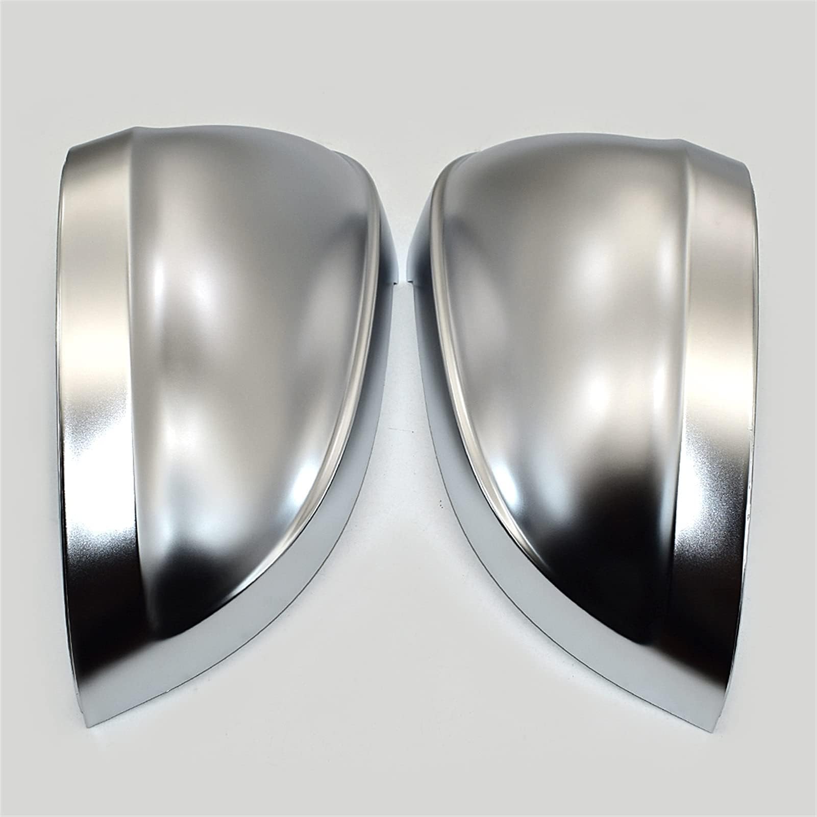 2pcs Lot, for Audi, 2017 A4 A5 B9, for ALLROAD, Quattro S4 S5 Side Wing Mirror Caps, for Audi, Mirror Covers Silver Matte Chrome 2018 car door wing mirror cover(No holes for sensors)