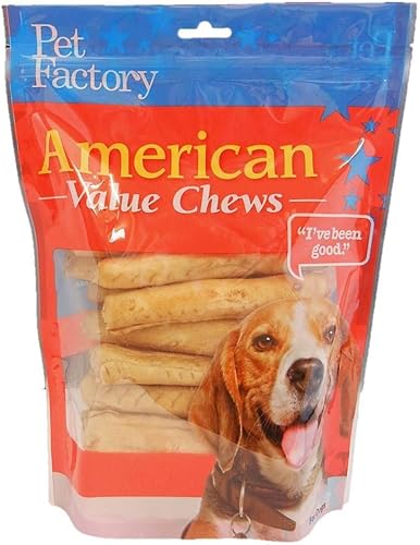 Miniatura 15 de Pet Factory American Beefhide - Rollos de chips de 5 pulgadas para perros, sabor natural, 8 unidades/1 paquete