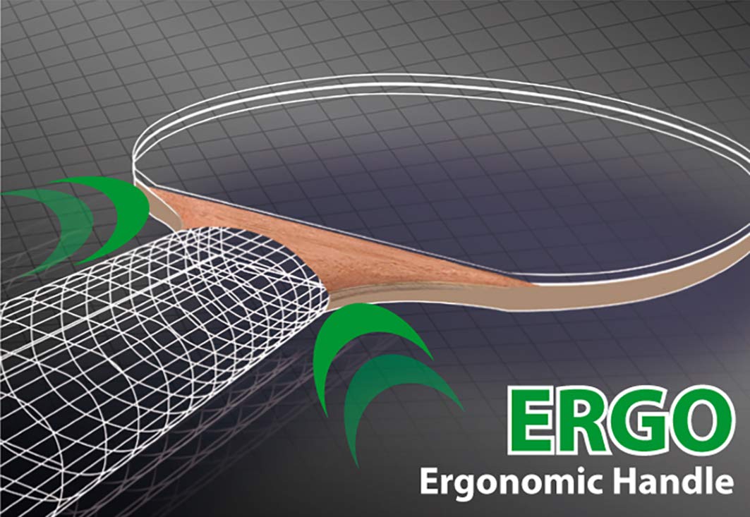 Schildkröt Racchetta da Ping Pong Legends 1000, Impugnatura AVS, Pls & Ergo, Spugna 2,3 mm, Legno FSC, Gomma Energy-ITTF, 754427, Nero/Marrone Chiaro