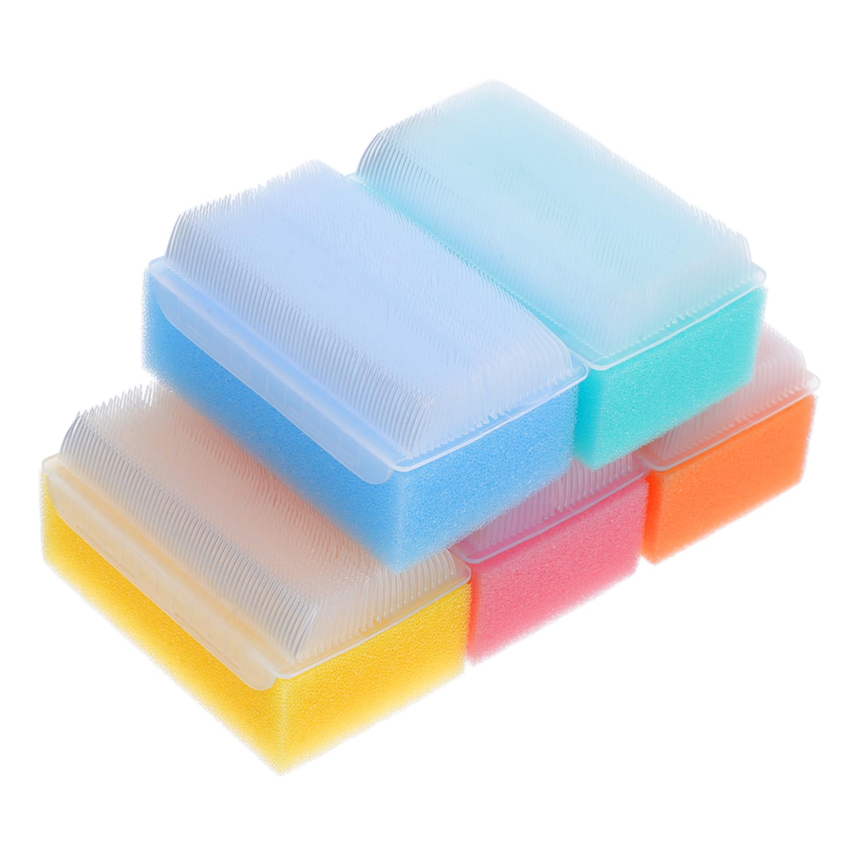 PACKOVE 20piezas Esponjas Para Bebés De Cepillos Para Cuidado Del Cabelludo Accesorios De Limpieza Baño y Masaje Táctil Para Recién Nacidos y