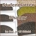 Produktbild Schönes Wohnen Premium Stufenmatte Shaggy im 15er Set / 24x65 cm (Braun)