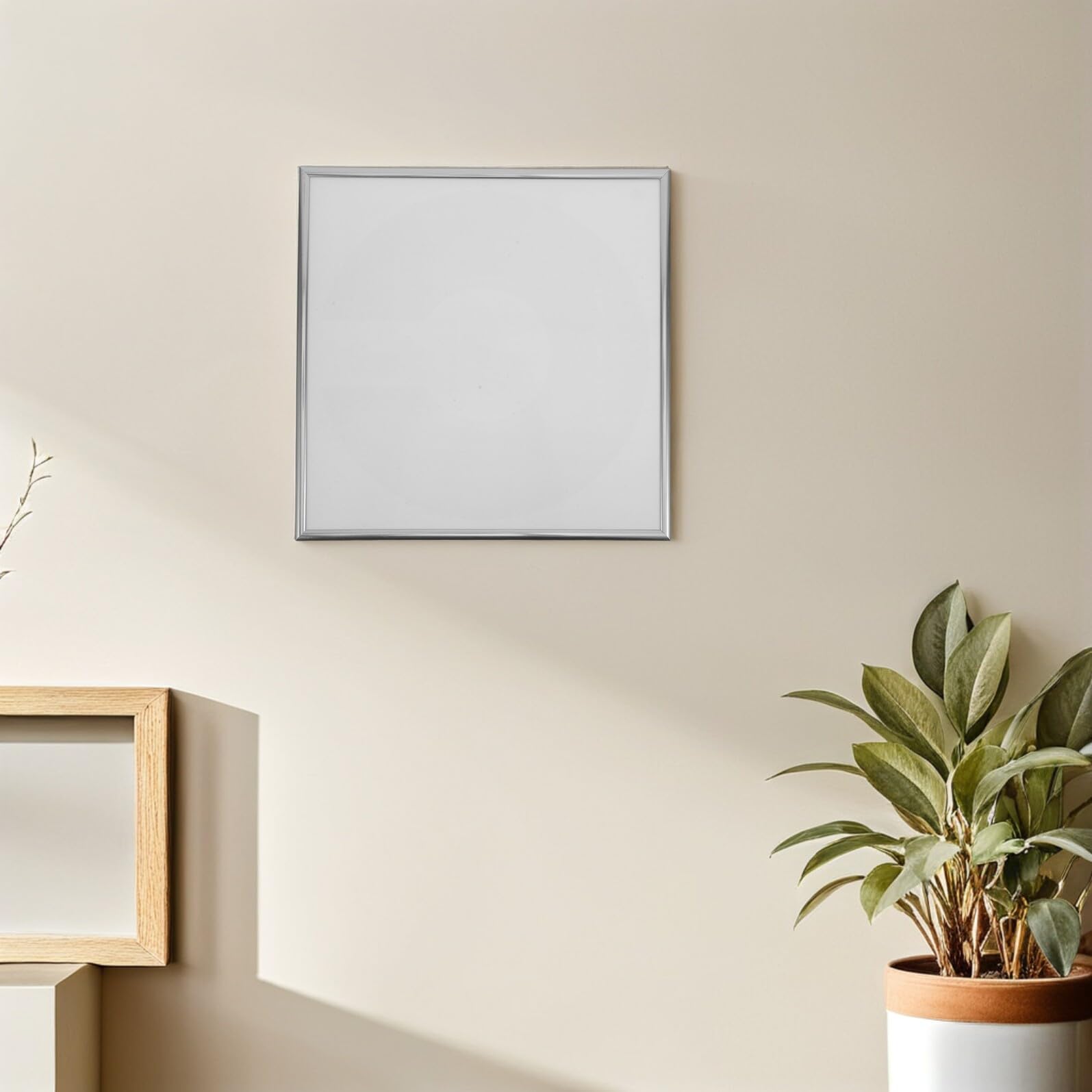 2 Pezzi Cornice da Parete per Esposizione di Dischi in Vinile 12 Pollici 2 Pezzi, Porta Vinile da Parete in Argento Supporto Stabile, Scaffale Salvaspazio per Collezione Musicale e
