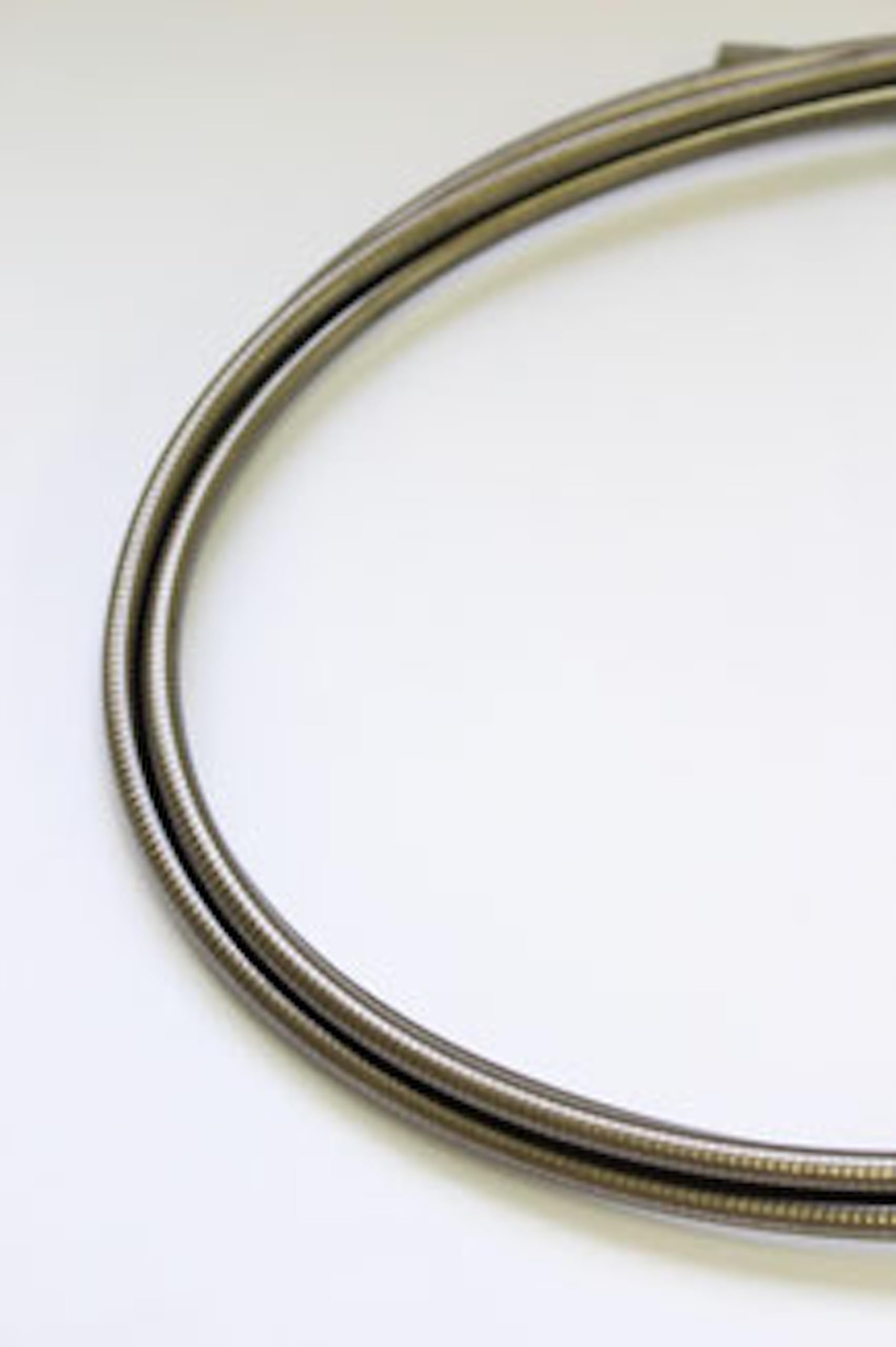 NISSEN CABLE CO.,LTD NI267 5mm Stainless Steel Brake Outter, Clear Black, 9.5 ft (25 m) Roll