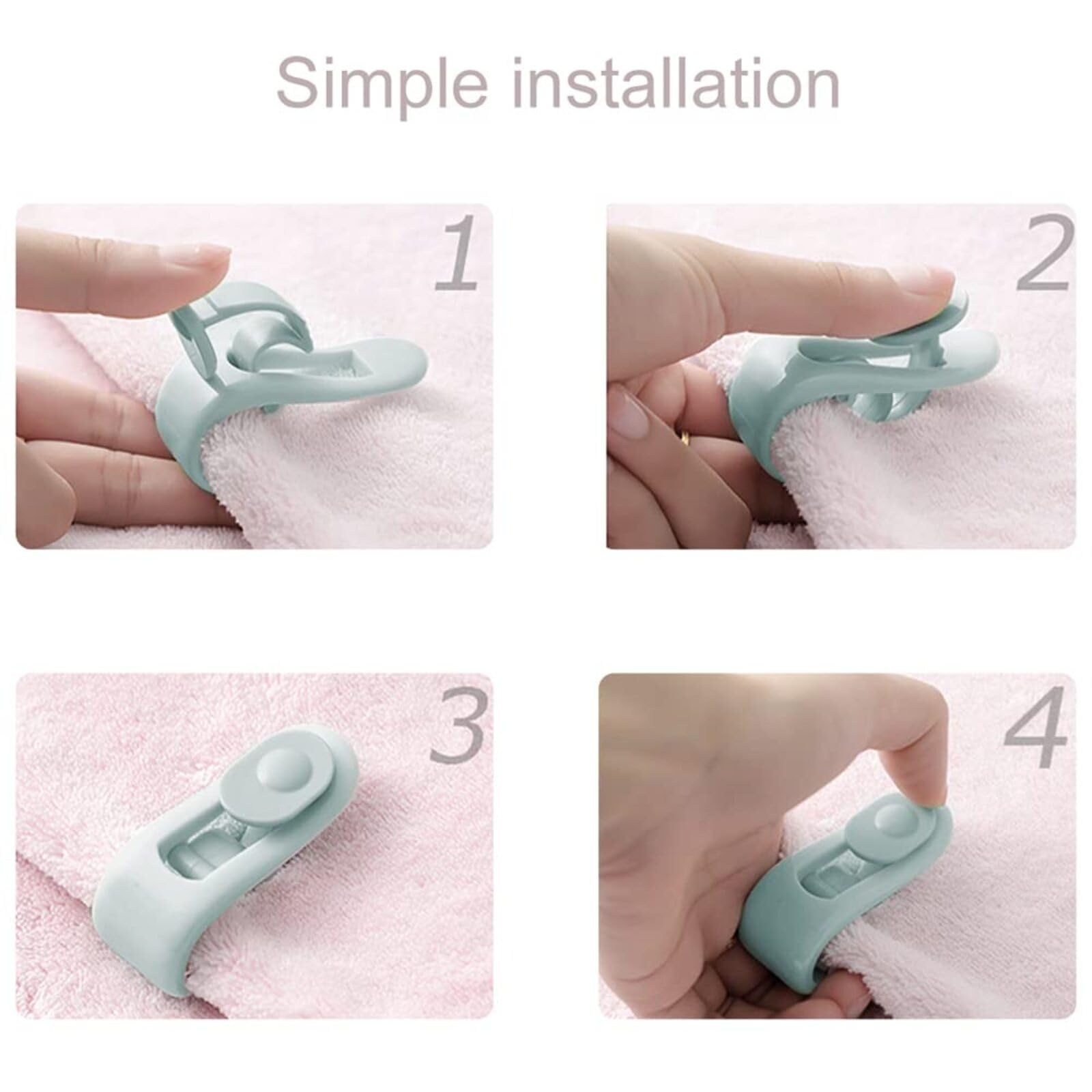 Duvet Clips, Needle Clip Free Duvet Cover Clip, Bed Sheet Grippers Clip to Keep Duvet in Place, High Elasticity Non-Slip Comforter Holder Fasteners Clamp, 12PCS duvet holders - Image 4