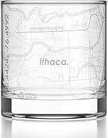 Vista 31 de Well Told Vaso de whisky grabado con mapa de Phoenix, Arizona Rocks, vaso de whisky antiguo (325ml, transparente), vaso de whisky grabado, regalos