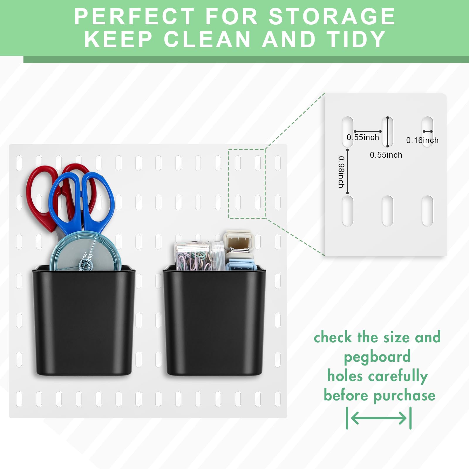 Yulejo 4 Pack Pegboard Accessories With Lid White India | Ubuy - View #8