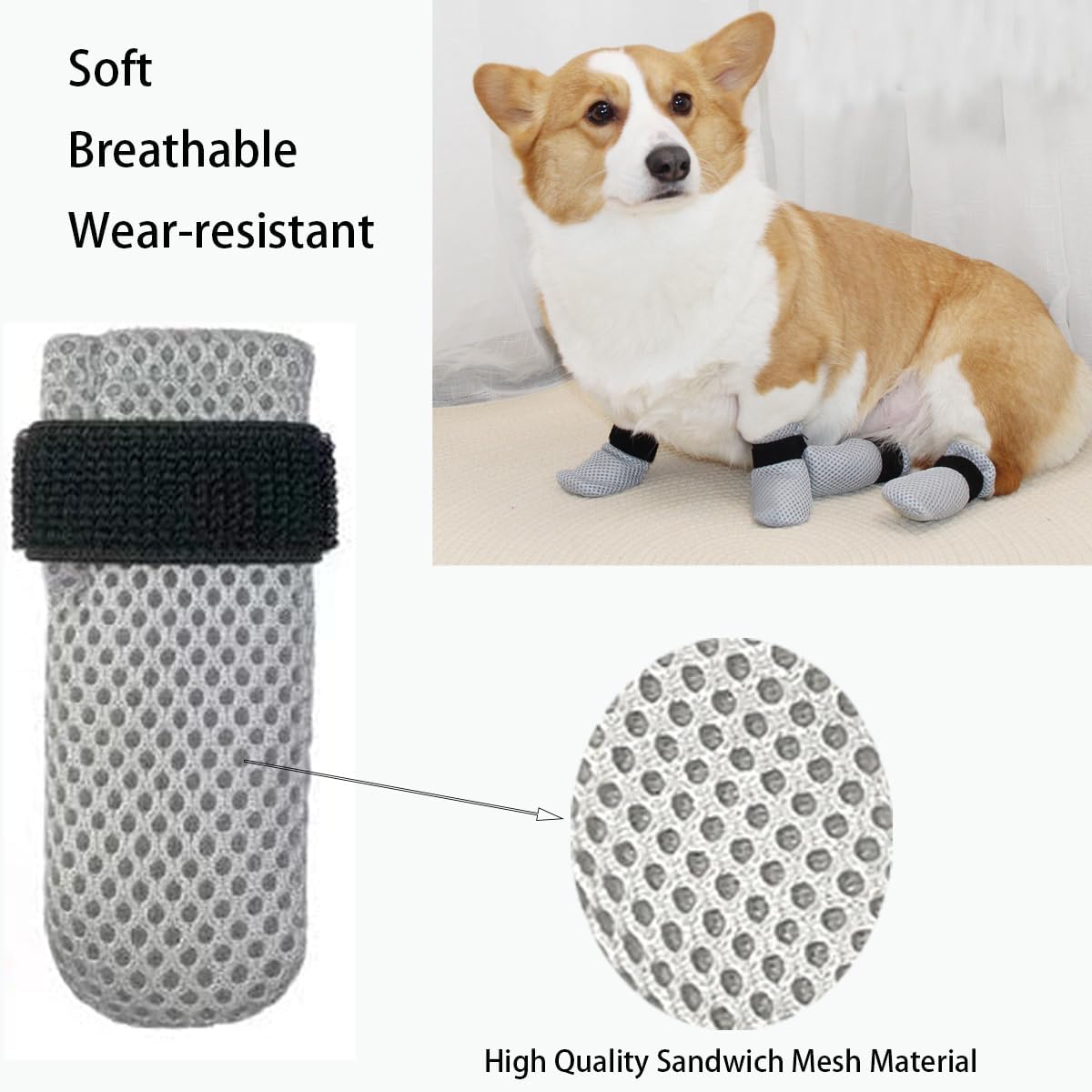 review 4 Pcs Cat Mittens to Prevent Scratching, Adjustable Cat Anti Scratch Gloves Cat Paw Protector, Mesh Breathable Cat Shoes Suitable for Cats When Bathing and Nail Trimming…