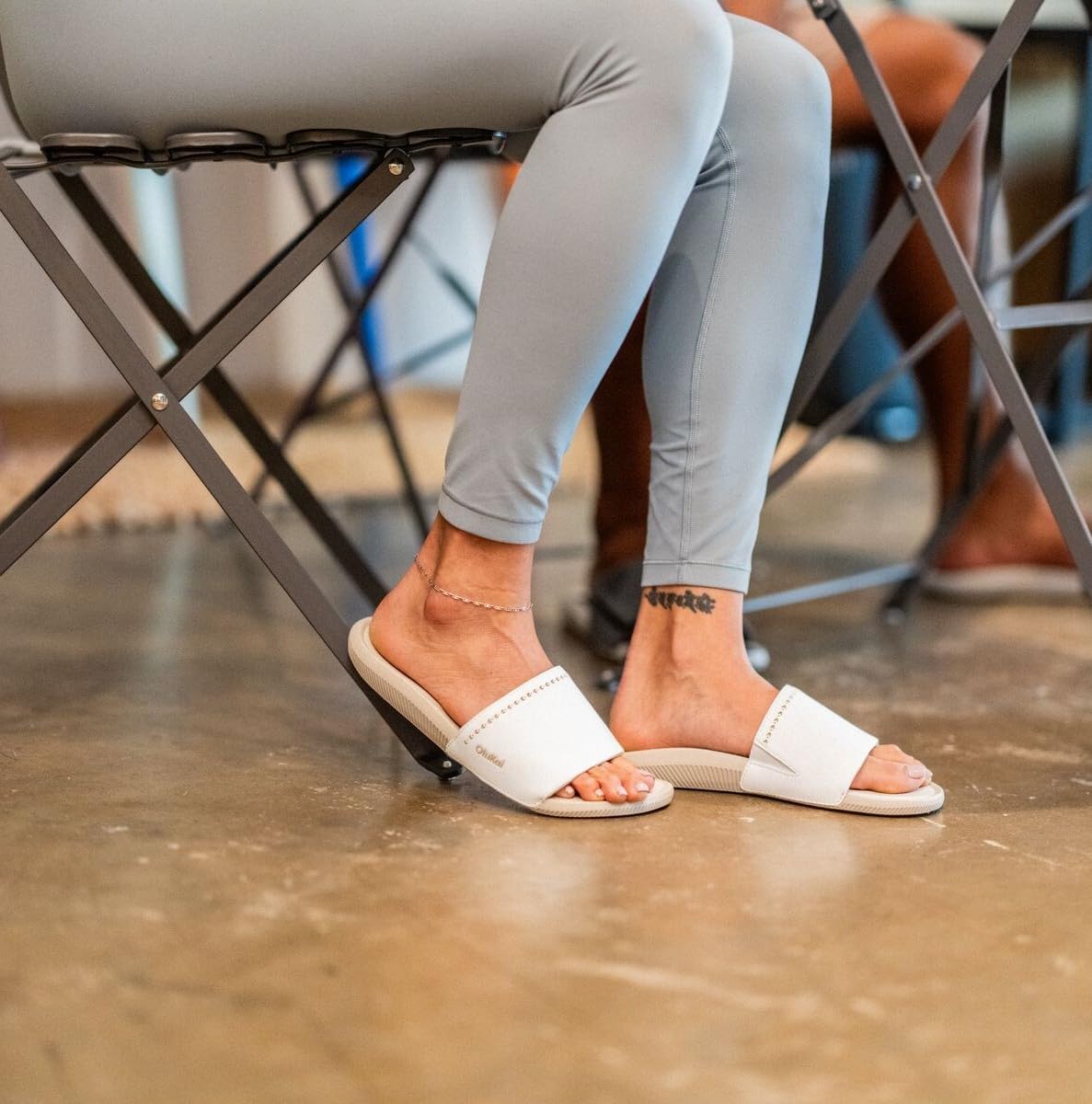 OLUKAI Ulele Slide Women's Sandals, Water-Resistant Slide, Enhanced Grip & Traction, Cushioned All-Day Comfort & Wear