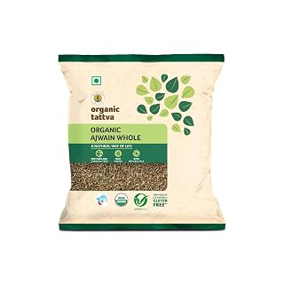 Organic Tattva Ajwain 100gm | Pure Ajwain | Premium Carom Seeds Naturally Processed from Farm-Fresh Seeds for Healthy Cooking & Authentic Flavor