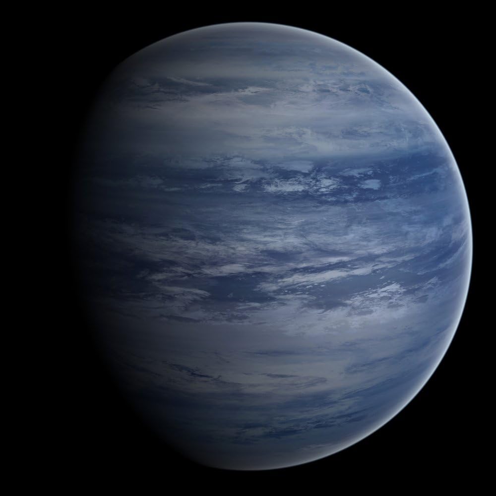 Posterazzi Artist's concept of a blue-white gas giant planet Poster Print, (14 x 14)