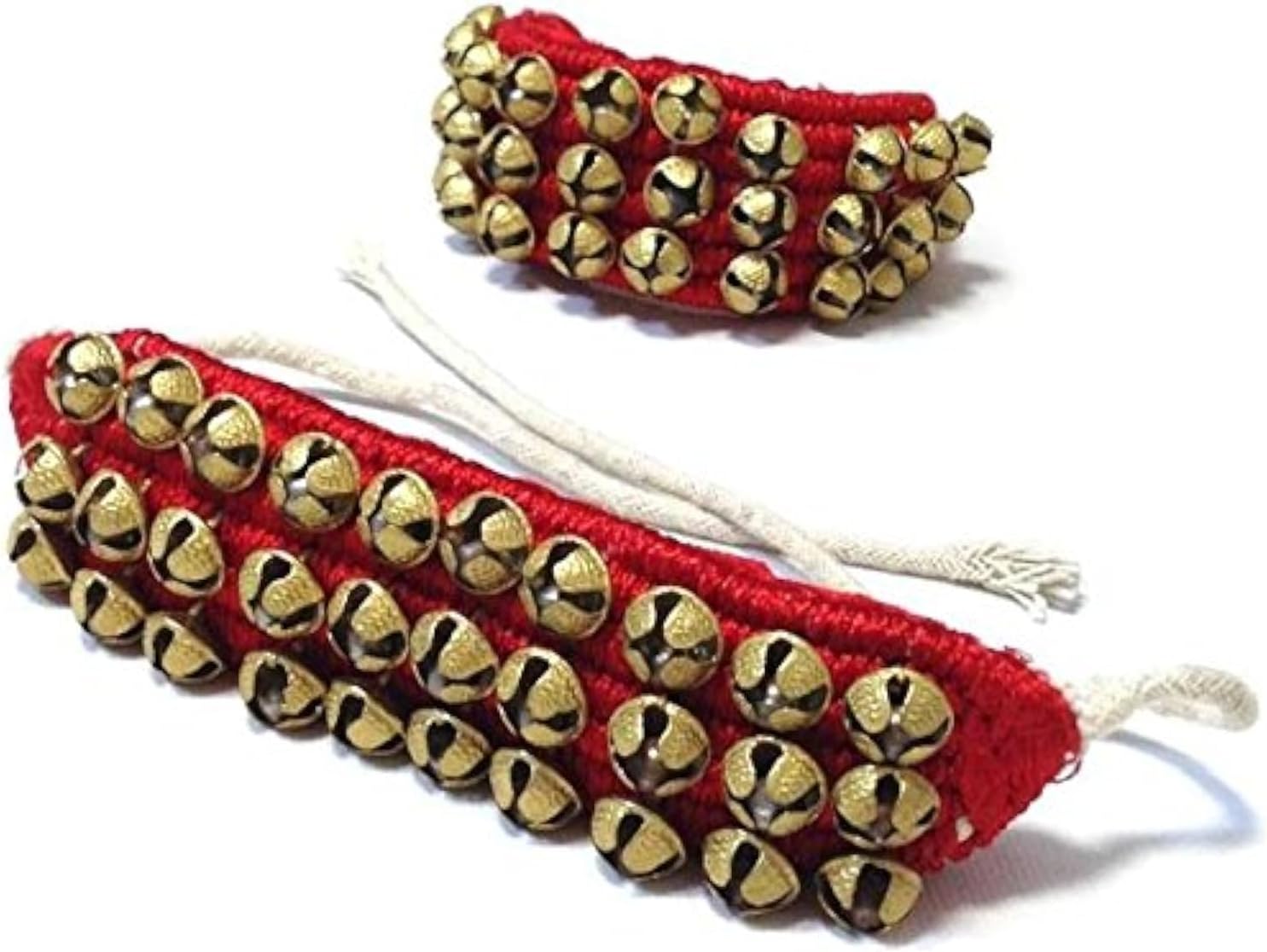 UAPAN MetalCraft Ghungroo Red Pad 3 Line,Red Pad Ghungroo 3 Line