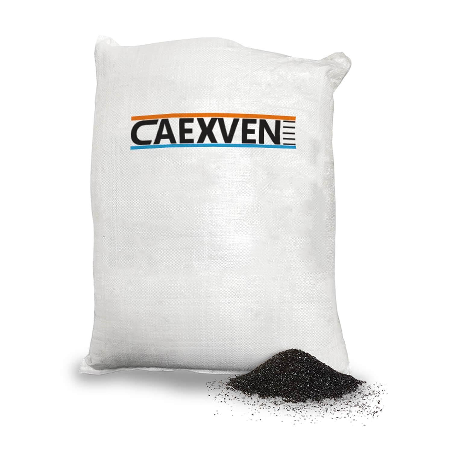 Carbón Activo CAEXVEN 25 kg | 4mm para Filtros de Aire | Alta Purificación | Reposición Universal | Eliminación de Olores | Carbon Activado Filtración Profesional
