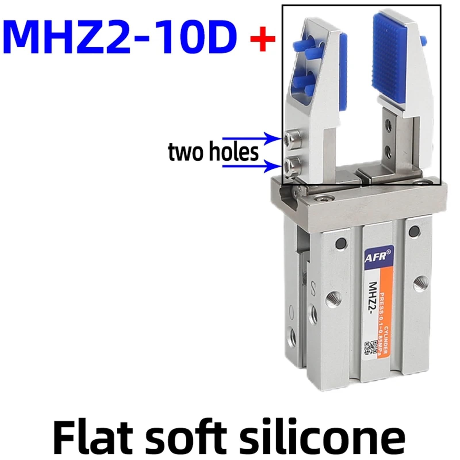 Cilindro neumático de garra con accesorios de silicona Pinza mecánica neumática MHZ2-10 MHZ2-16D MHZ2-20D MHZ2-25D | Cylinder(MHZ2-10D-PMSK)