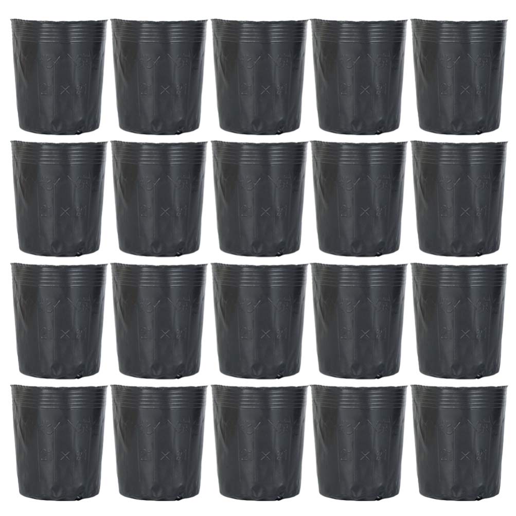 Hemoton 300 macetas de plástico para plantas de vivero, macetas de plástico para semillero de inicio, macetas para trasplantar, bandejas de arranque para jardín, herramientas de 9 x 9 cm