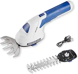 Tesoura De Poda Cerca Viva Sem Fio - 2 Em 1, Cortador Elétrico Portátil Arbustos 7,2 V, Bateria Recarregável E Tipo C