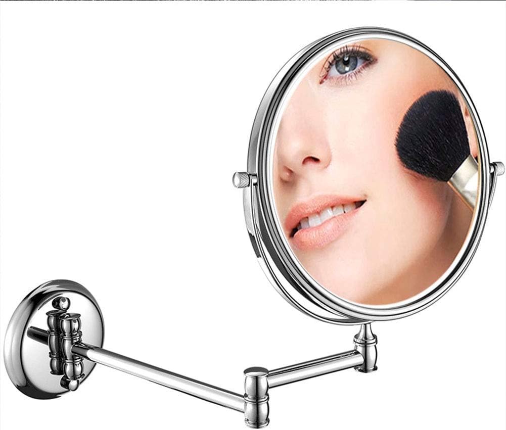 Wall Mounted Makeup Mirror with 3X Magnification Makeup Mirror for Bathroom 360 Degree Swivel Rotation(6In)