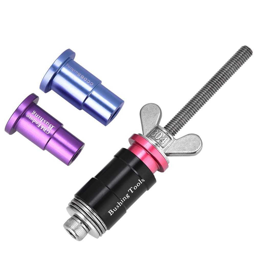 Vgeby #030 Shock Bushing Tool, Removal And Installation, Bike Rear Shock, With Adapters, For Bicycles And Spare Parts Ride