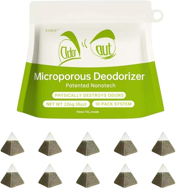 Fridge Freezer Deodorizer Activated Charcoal Odor Absorber 10 Pack
