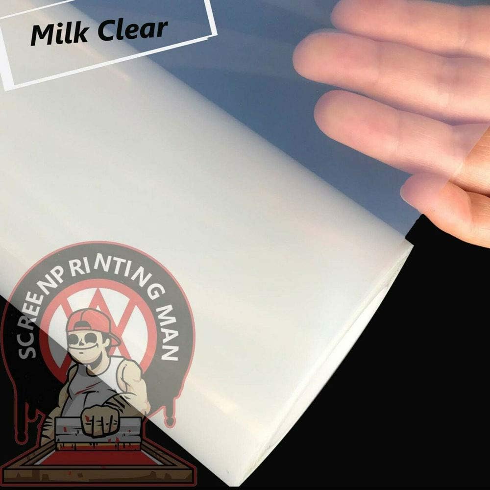 CALCA 24" Waterproof Inkjet Milky Transparency Screen Printing Film for Silk Screen - in US Stock (Formal(24" x 100FT))