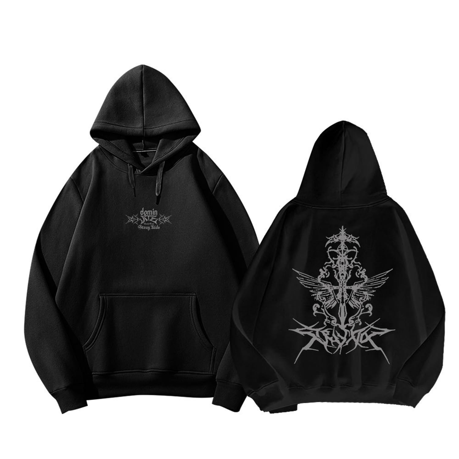 Damen SKZ ATE Hoodie – Felix Hyunjin Changbin Bangchan Lee Know Han Kapuzenpullover, KPOP Konzert Outfit