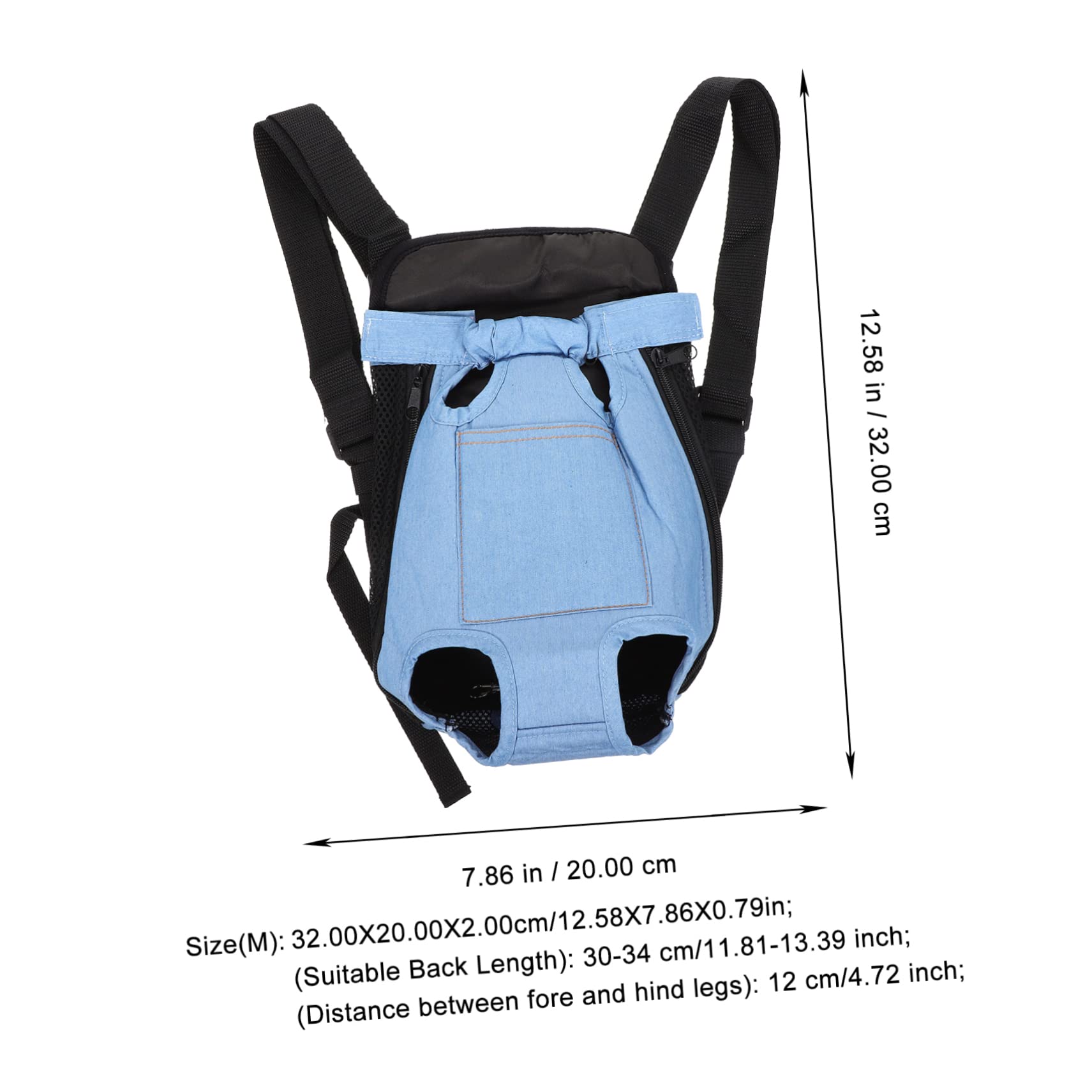 GALPADA Pet Backpack Travel Bags Dog Backpack Portable Pet Carrier Bag Portable Pet Travel Carrying Bag Portable Carrier for Cats Cat Carrying Pouch Pet Bag Sky-Blue Polyester