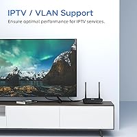 Vista 4 de DBIT N300 2.4GHz - Router WiFi con modo repetidor inalámbrico WISP, Router de Internet para hogar inteligente - Red de invitados, Control de acceso