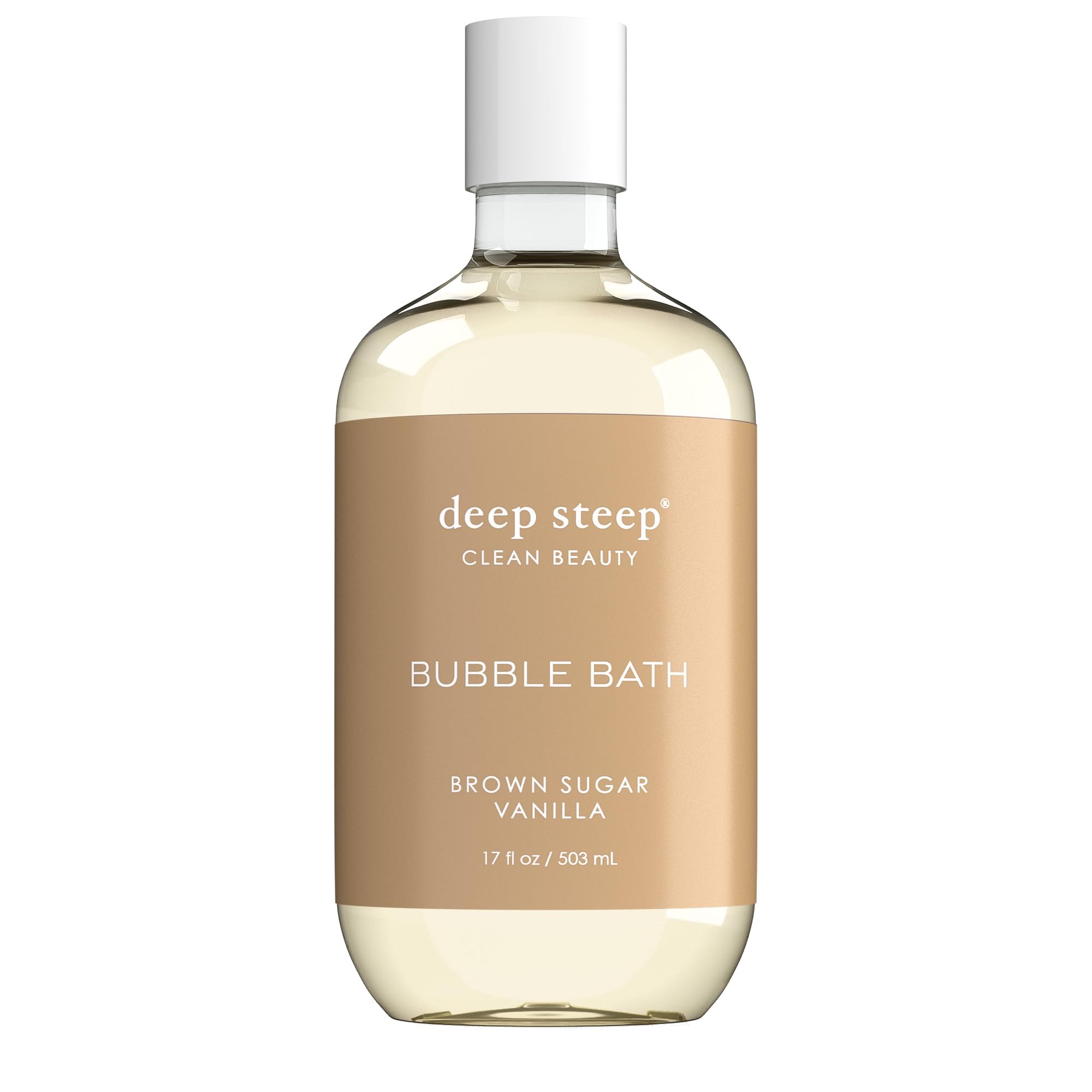 Deep Steep Bubble Bath, Brown Sugar Vanilla, 17 Ounce