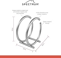 Vista 7 de Spectrum Diversified Euro Round Napkin Holder, Satin Nickel, Model Number: 50278