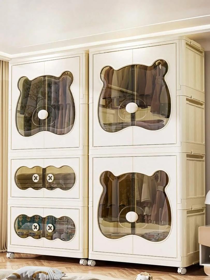 3層の折るスペース節約のプラスチック収納箱、足車が付いている収納