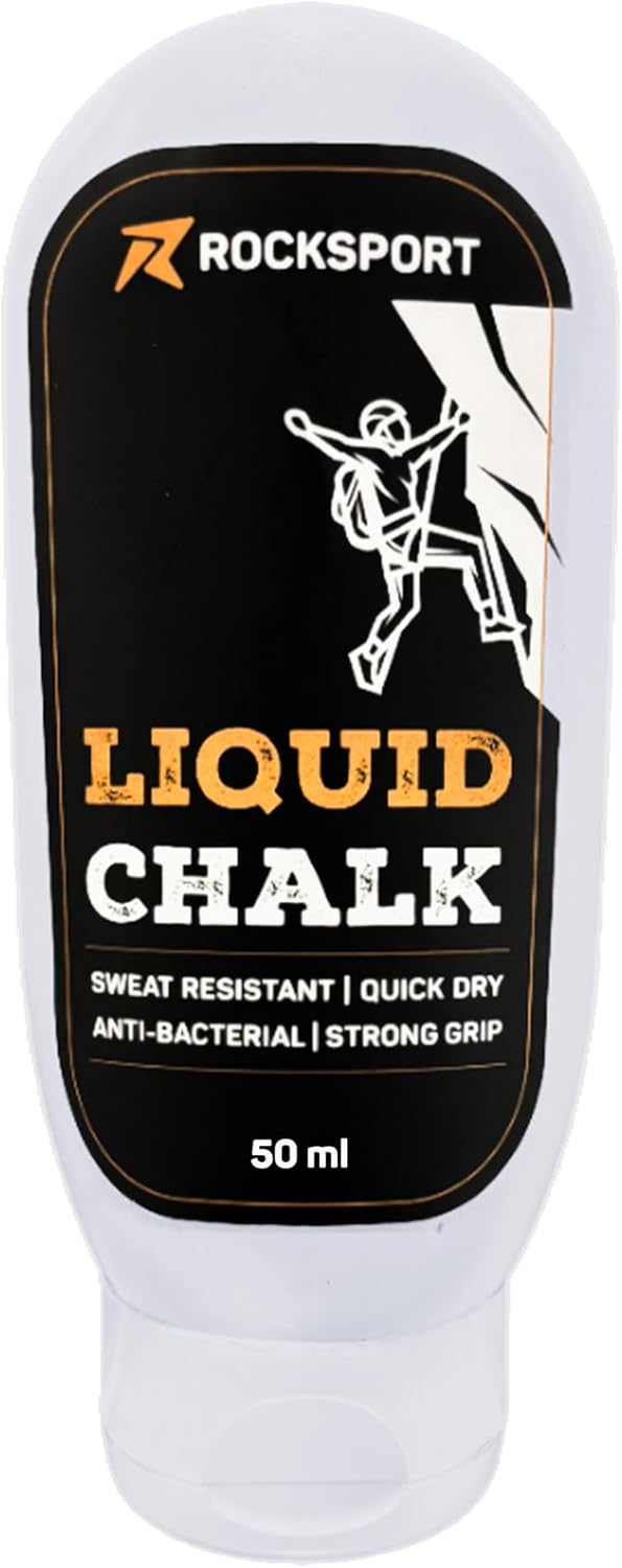 Rocksport Liquid Chalk for Gym, Weightlifting, Climbing, Quick Drying with Grip Powder, Non Messy Chalk for Gym, Fitness, Crossfit and Calisthenics 50ml