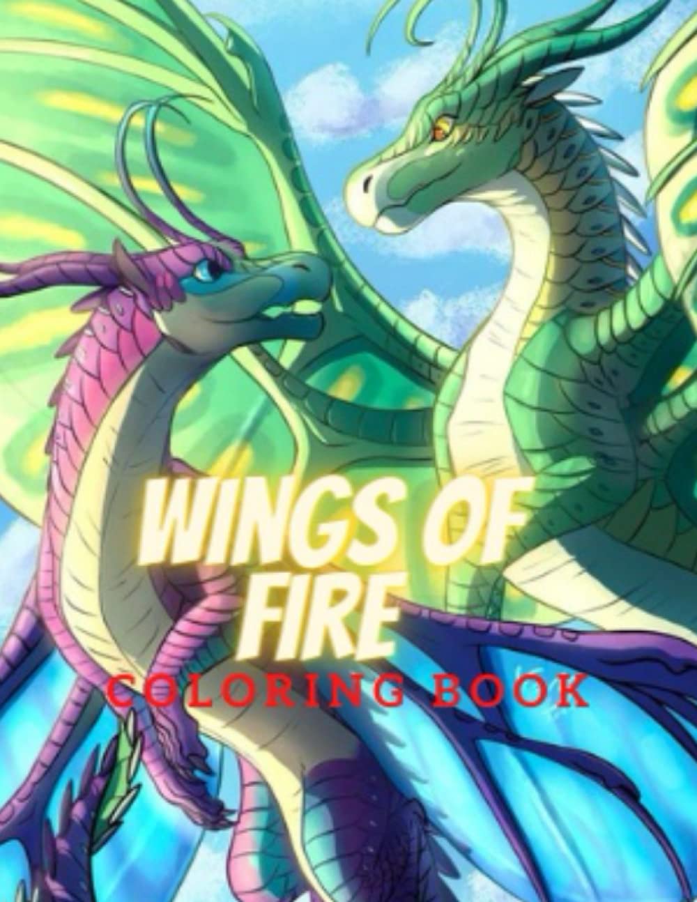 Buy Wíngs of Fíre coloring book JUMBO Coloring Book For Adults and
