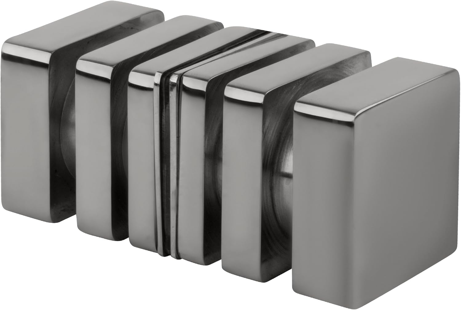 C.R. LAURENCE SDK160CH CRL Chrome Square Back-to-Back Style Knobs