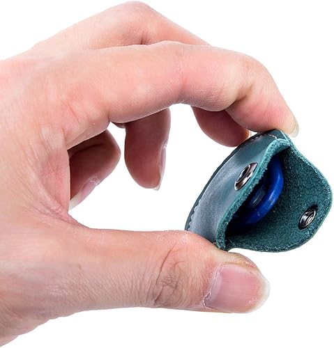 Miniatura 7 de Temvue Titular de la tarjeta de acceso RFID Llavero Bolsa Llaveros NFC Smart Key Tag Card RFID Pod ID tarjeta protector común, Azul