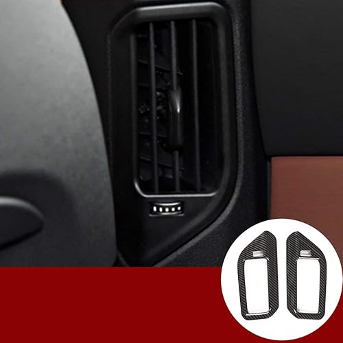 YIWANG - Marco de ventilación de plástico ABS para interior de coche, 2 unidades, para BMW X5 G05 2019 2020