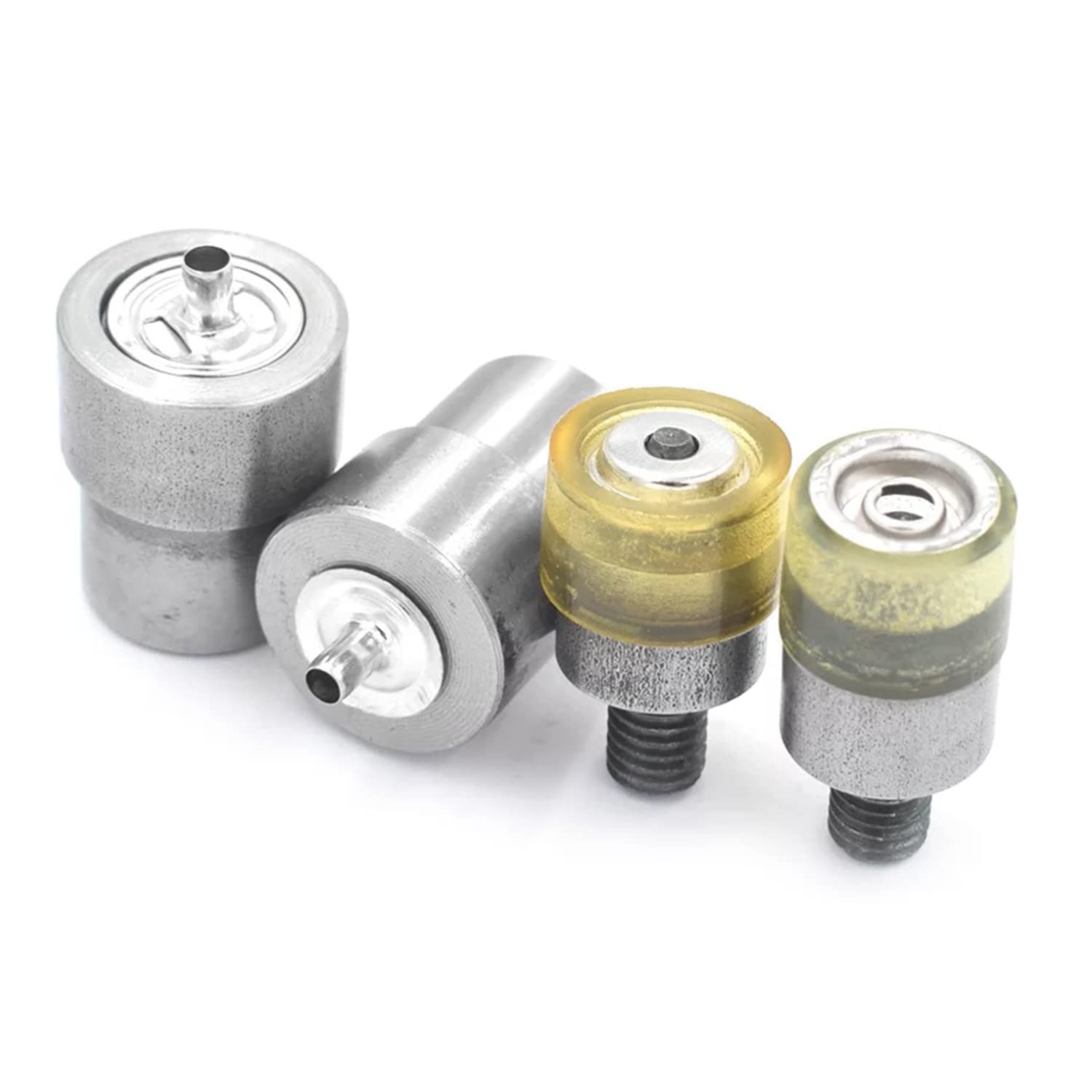 Getmore Crafts Set Di Pressa A Leva, Utensili Per Bottoni E 50 Pezzi Vergini A Bottone, 24 Pezzi, Nero, Plastica, Pressa A Mano, Fai Da Te, Per Bottoni In Pelle, Per Tappezzeria