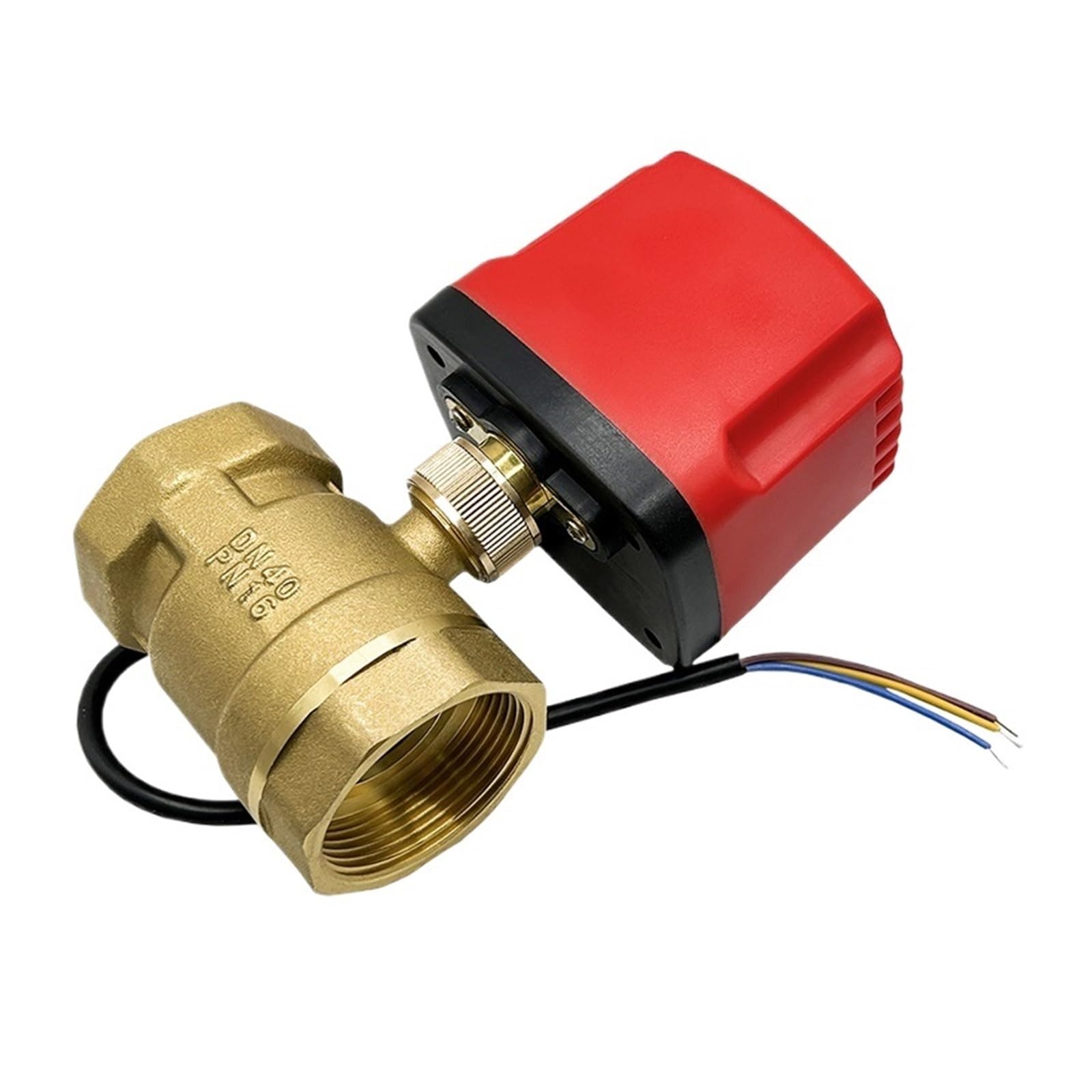 Flglqutsv Dn32 Brass Electric Ball Valve, 1-1/4'' Cr02 2-Way 220Vac, 12Vdc, 24Vdc Motorized Ball Valve(12Vdc)