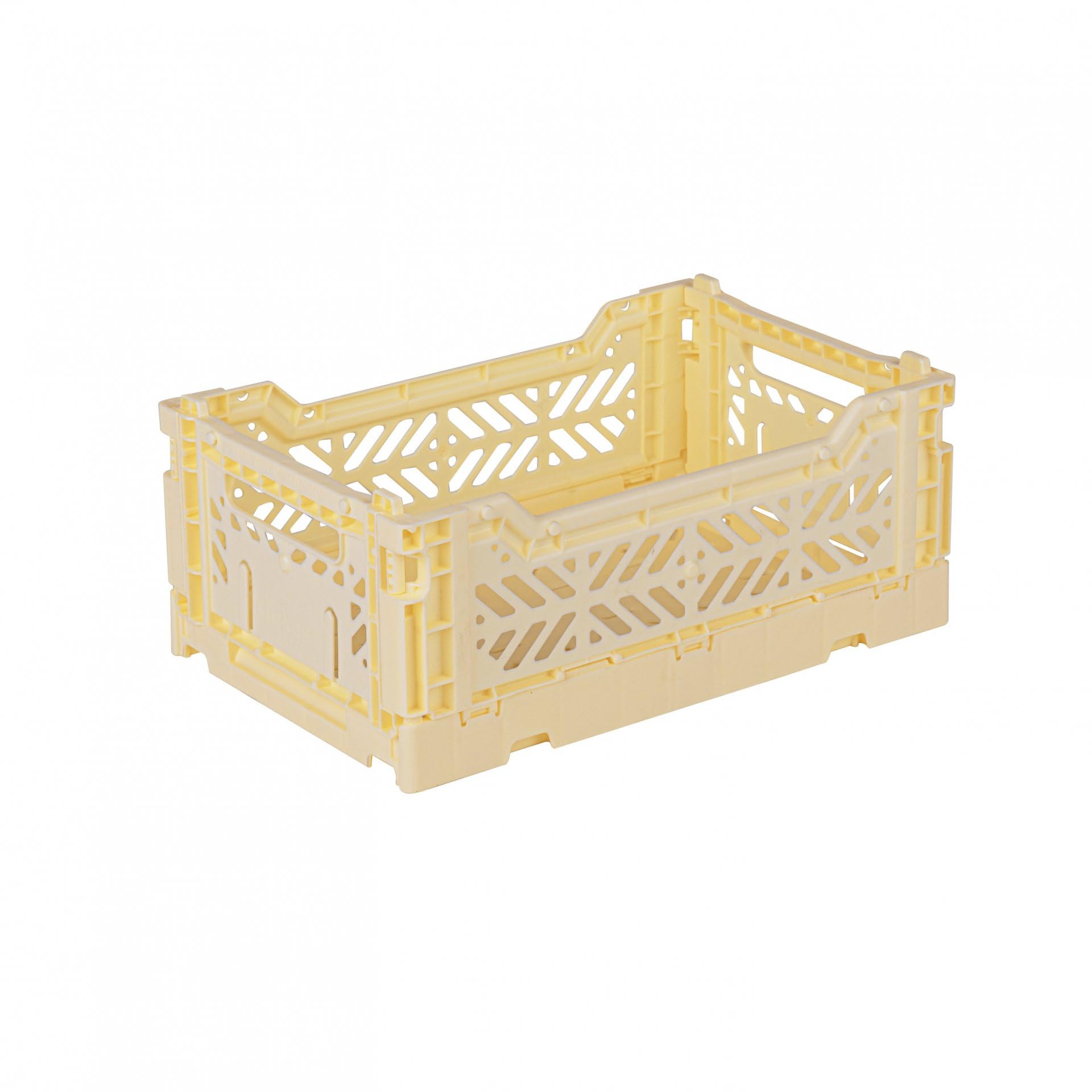 Aykasa Banana Folding Crate, Sturdy Folding Box, Plastic, Stackable, Mini (27 X 17 X 11 Cm)