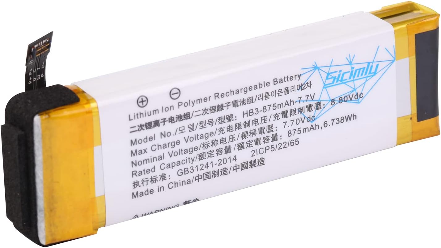 Sicimly 875mAh Replacement Batteries fit for DJI osmo Pocket 1 Pocket 2 OT110 OT-210 HB3