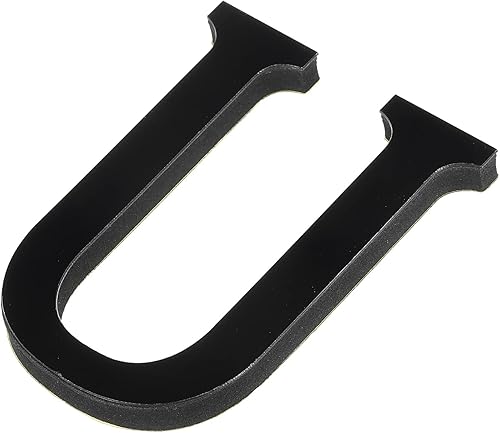 PATIKIL Adhesivos de pared de acrílico 3D con espejo del alfabeto con letra U, autoadhesivas, para decoración del hogar, letrero artístico, para