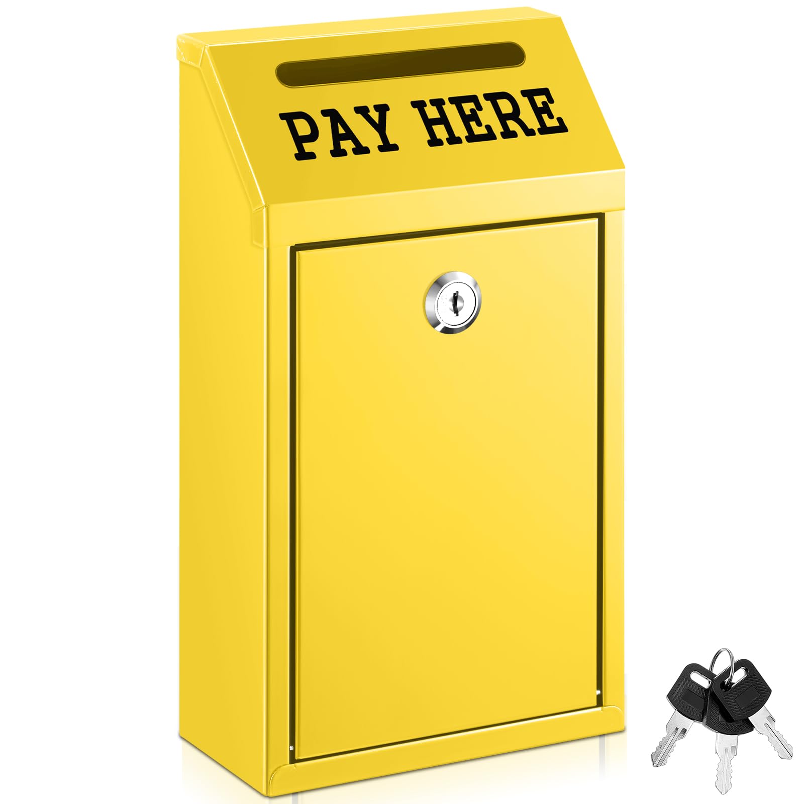 Amazon.com: Yaocom Safe Metal Cash Box for Farm Stand – Money Drop