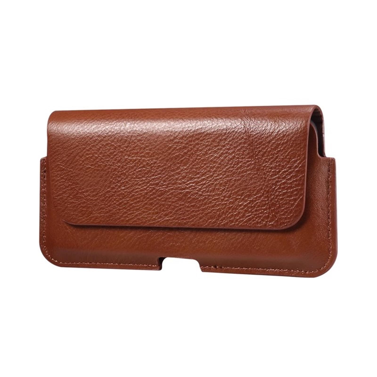 Handy Gürteltasche Herren Leder horizontale Handytasche tragen Gürtel hängende Taille schlanke Handytasche Taille Rucksäcke für Männer (Color : Brown, Size : 17.7x8.5cm)