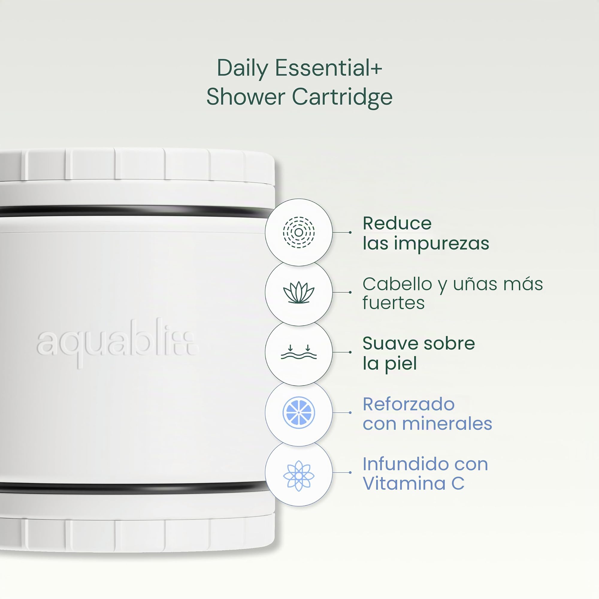AquaBliss Cartucho de repuesto para filtro de ducha HD multietapa, 48 veces más potencia de desintoxicación. Adiós a la picazón, la rotura y la opacidad. Reduce el óxido, los productos químicos, el