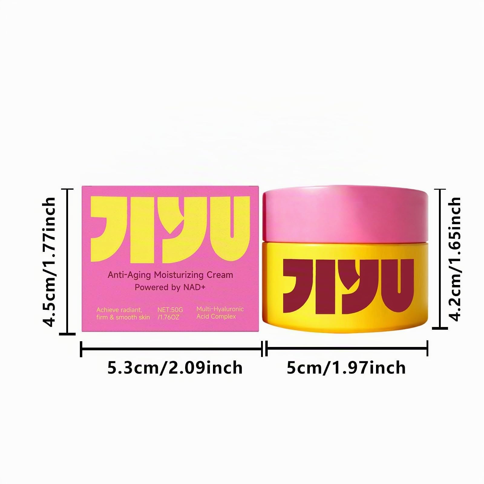 Jiyu Original Anti-Aging Moisturizing Cream,Crema Coreana Antiedad 50ml,Hidrata + Reafirma + Ilumina,Piel Suave Firme Y Radiante,Uso Diario Para Mujer Y Hombre, Todas Las Pieles (1 Jar)