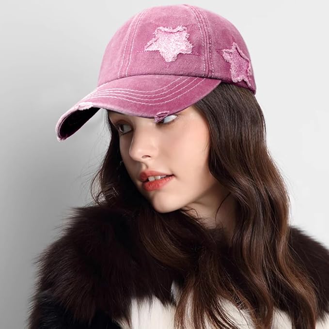 Gorra de béisbol con cola de caballo para mujer miniatura 2